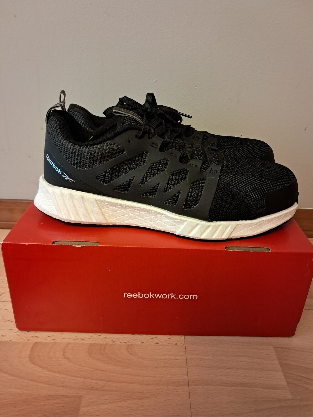 Reebok Work Shoes Men's 12W Fusion Flexweave Lightweight Breathable Safety Toe